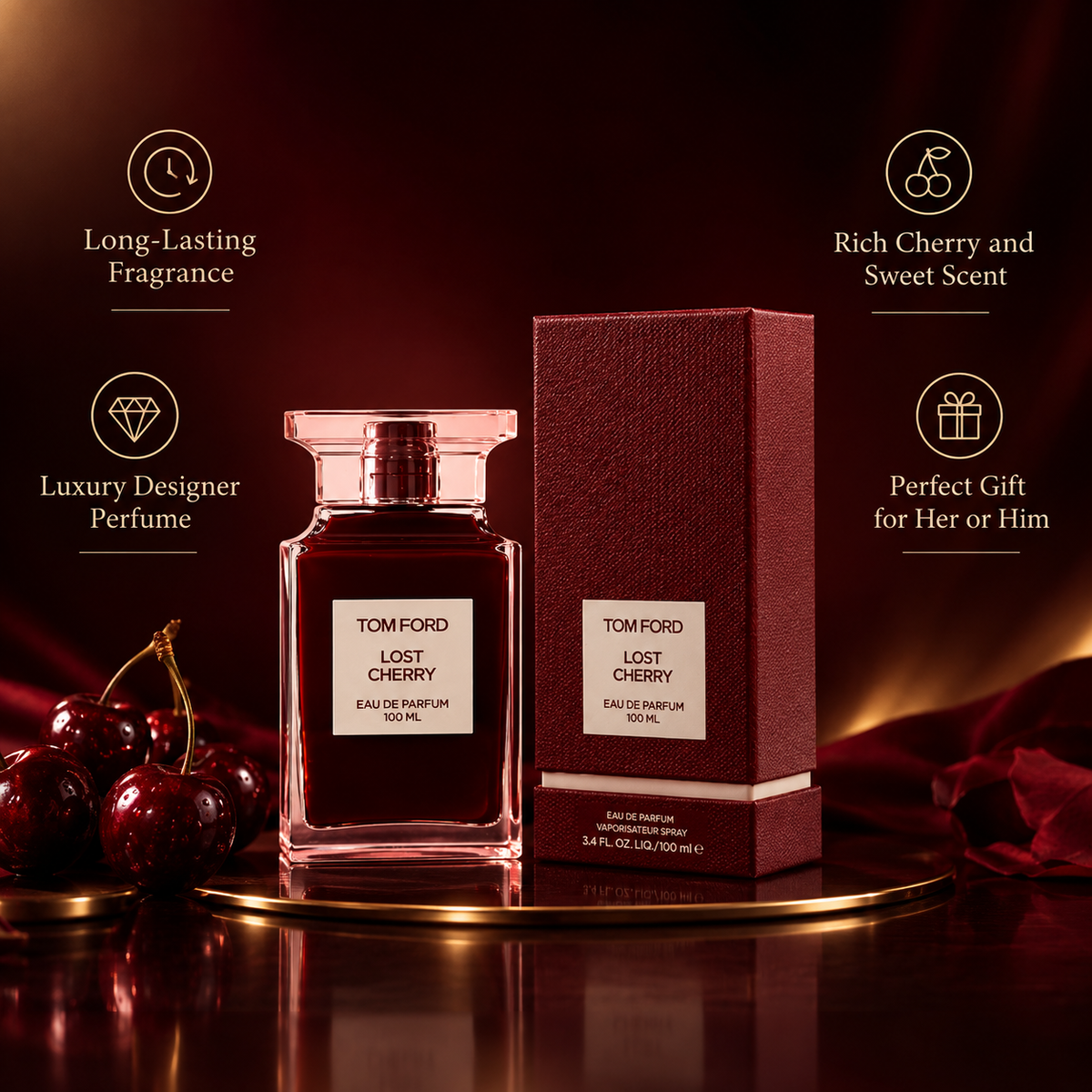 Tom Ford Lost Cherry Eau de Parfum – 3.4 oz / 100ml