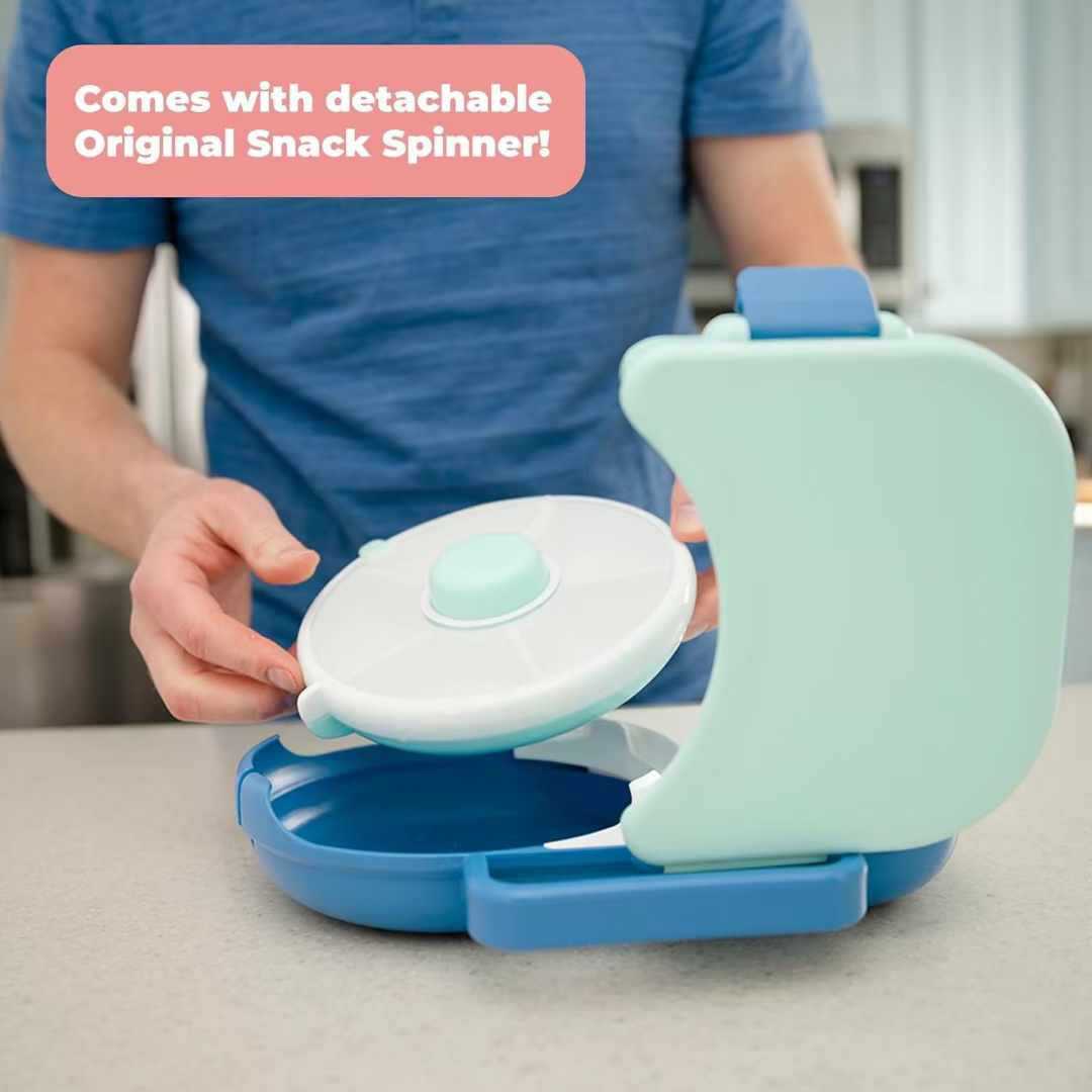 Rotating Snack Organizer with Lid for Kids